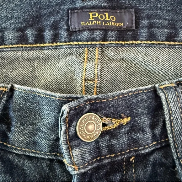 Polo Ralph Lauren Jeans Mens 33 Blue Varick Slim Straight Stretch Denim 33x30 - Picture 4 of 11